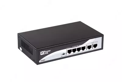 Коммутатор 2E PowerLink SP402F 6xFE (4x FE PoE, 2xFE Uplink, 65W), неуправляемый