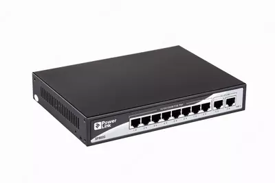 Коммутатор 2E PowerLink SP802G 10xGE (8xGE PoE, 2xGE Uplink, 150W), неуправляемый