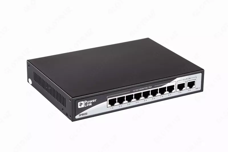 Коммутатор 2E PowerLink SP802G 10xGE (8xGE PoE, 2xGE Uplink, 150W), неуправляемый