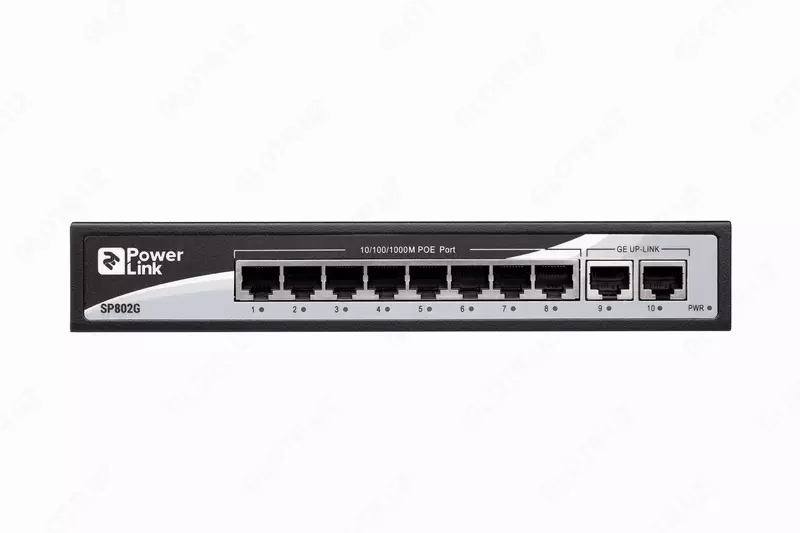Коммутатор 2E PowerLink SP802G 10xGE (8xGE PoE, 2xGE Uplink, 150W), неуправляемый