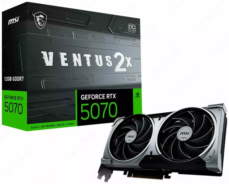 Videokarta MSI GeForce RTX 5070 12G VENTUS 2X OC
