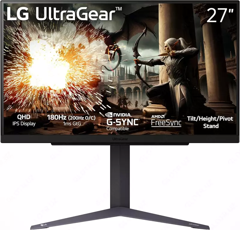 Монитор LG | UltraGear | 27GS75Q-B | Flat | 200Hz | 27"