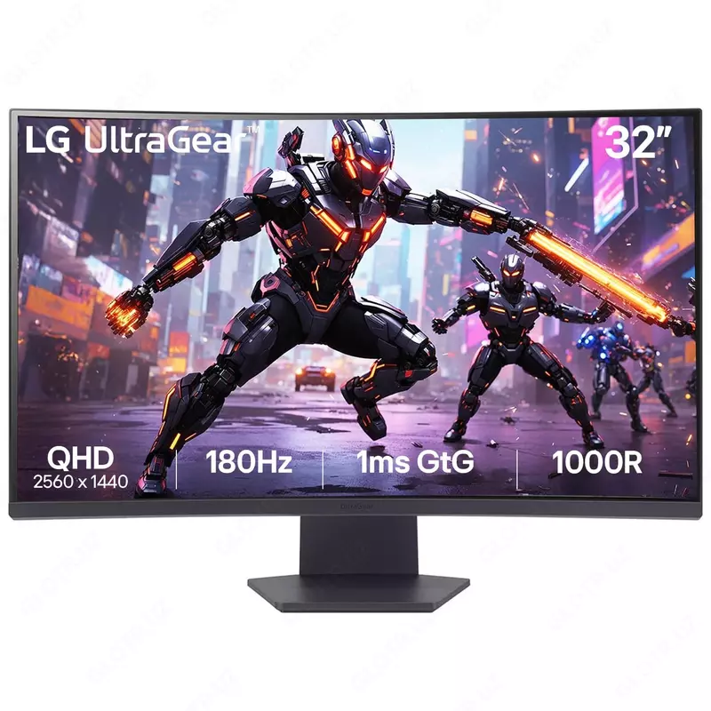 Монитор LG | UltraGear | 32GS60QC-B | Curved | 180Hz | 32"