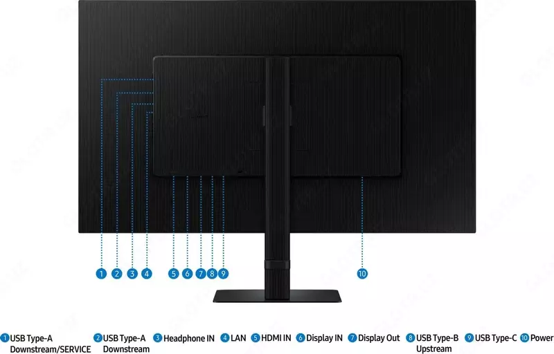 Монитор Samsung | ViewFinity S6 | LS32D604UAIXCI | Flat | 100Hz | 32"