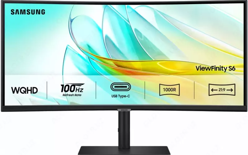 Monitor Samsung | ViewFinity S6 | LS34C650UAMXUE | Curved | 100Hz | 34"