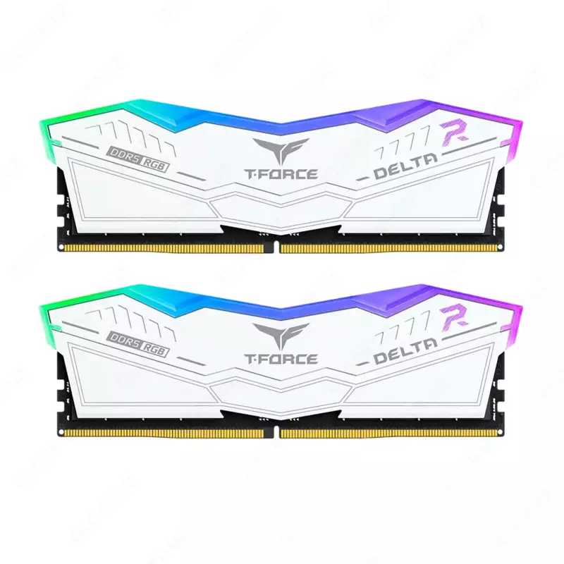 Оперативная память TeamGroup T-FORCE DELTA (2 x 16GB) 32GB 6400MHz DDR5 White RGB