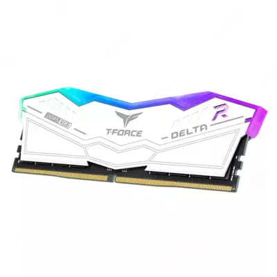TeamGroup T-FORCE DELTA (2 x 16GB) 32GB 6400MHz DDR5 White RGB operativ xotirasi