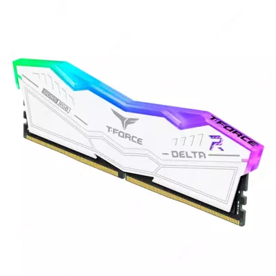 TeamGroup T-FORCE DELTA (2 x 16GB) 32GB 6400MHz DDR5 White RGB operativ xotirasi