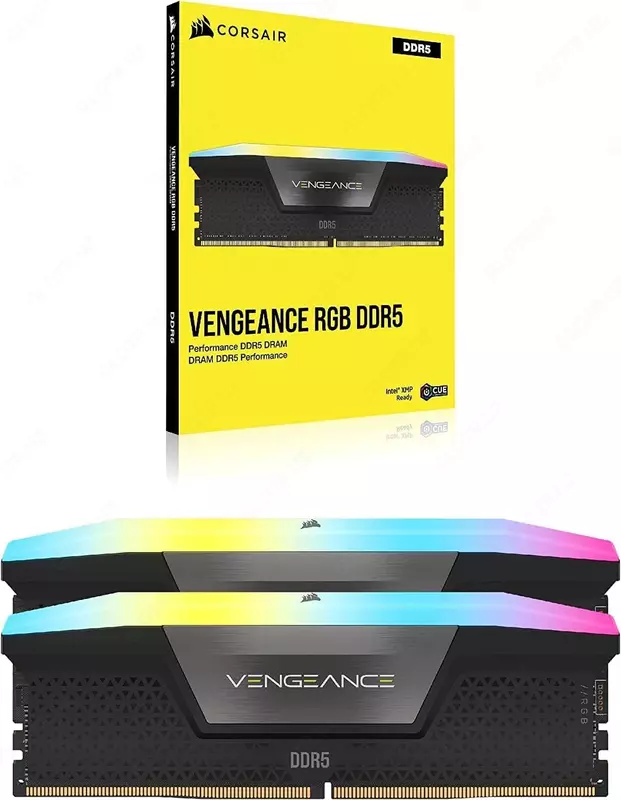  Оперативная память CORSAIR VENGEANCE RGB DDR5 RAM 32GB (2x16GB) 6000MHz - 