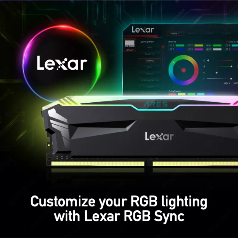  Оперативная память Lexar DDR4 16GB Ares RGB 3600Mhz - 