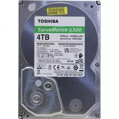 Qattiq disk TOSHIBA 4TB S300