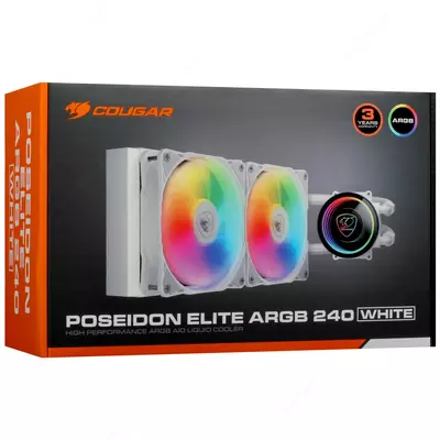 Cougar Poseidon Elite 240 ARGB (WHITE) sovutish tizimi