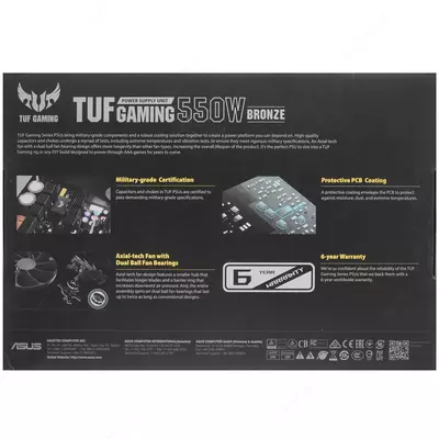  Блок питания ASUS TUF 550W BRONZE Mytech.uz