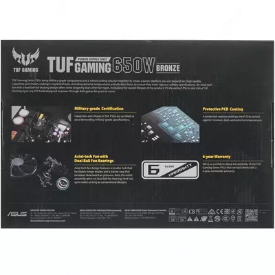  ASUS TUF 650W BRONZE quvvat manbai Mytech.uz