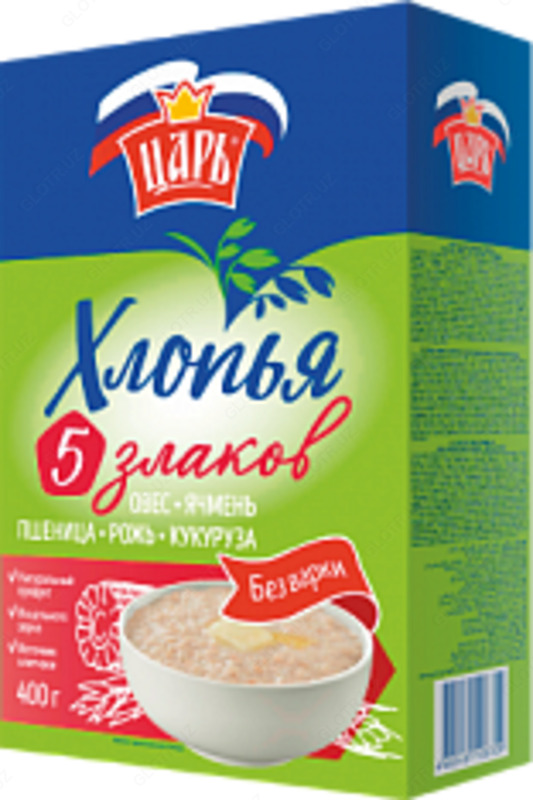 Хлопья из 5-ти Злаков НТВ 400гр