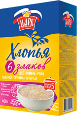 Хлопья из 6-ти Злаков 400гр (к-23)