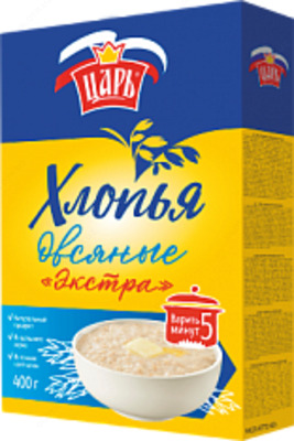 Хлопья овсяные "Экстра" 400гр (к-40)