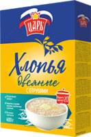 Хлопья овсяные с отрубями "Царь" 400гр