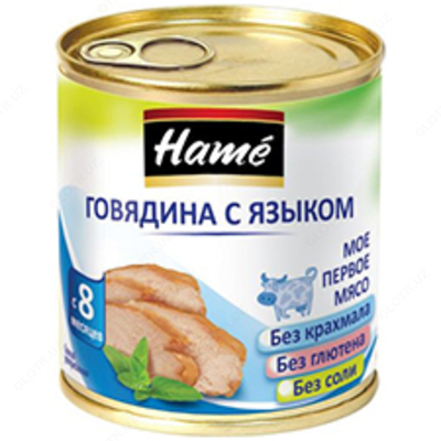 ДЕТСКОЕ ПИТАНИЕ ПЮРЕ ГОВЯДИНА С ЯЗЫКОМ Ж100 