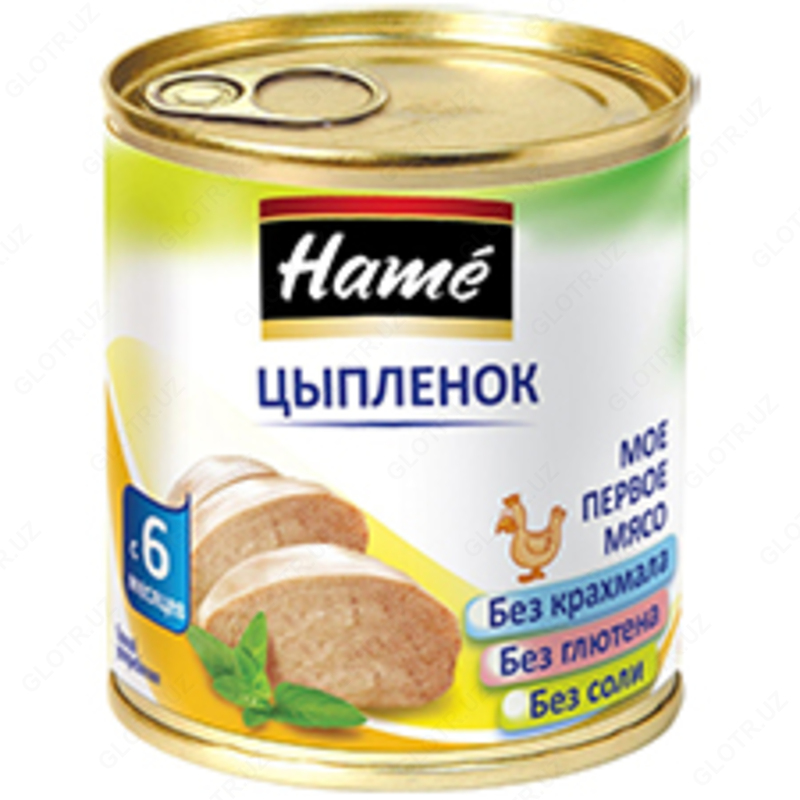 Детское питание пюре мясо цыпля Ж 100 г
