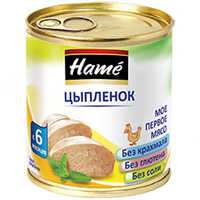 Детское питание пюре мясо цыпля Ж 100 г