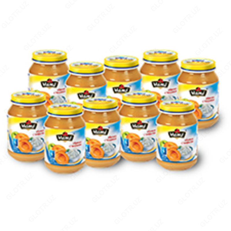 Детское питание пюре абрикос с творогом ПТ 190 г - от 12 851 сум