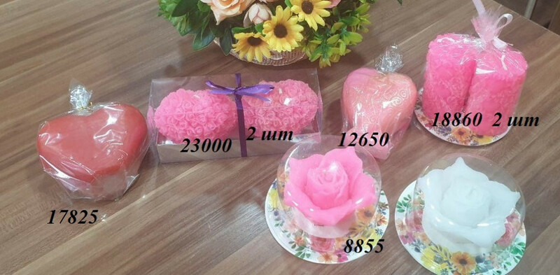 Свечи на День Влюбленных