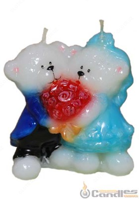 Свечи декоративные Мишки неразлучники