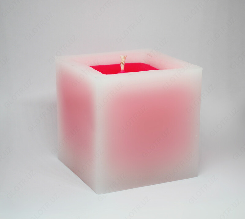 Свеча декоративная "Куб 75*75"