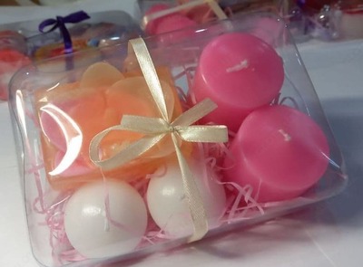 Набор свечей и мыло натуральное глицериновое - 45 000 сум / шт.