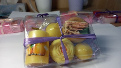 Набор свечей и мыло натуральное глицериновое Оптом и розница