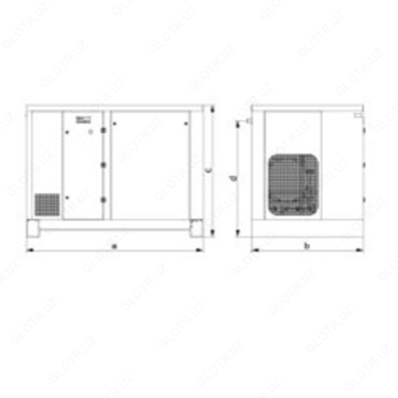  Винтовой компрессор с прямым приводом Airpol NB 45 (0 75 МПа) - 