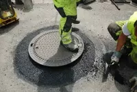 • Асфальтирование. Установка метал колодцев