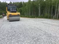 • Устройство основания из щебня