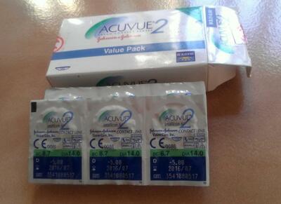 Контактные линзы Johnson&Johnson Acuvue 2 Только в розницу