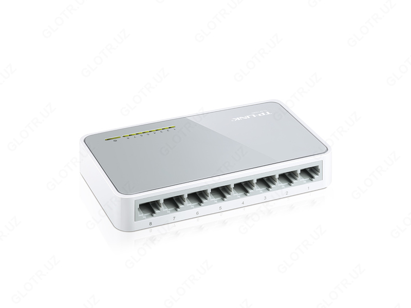 8-портовый 10/100 Мбит/с настольный коммутатор TP-Link TL-SF1008D