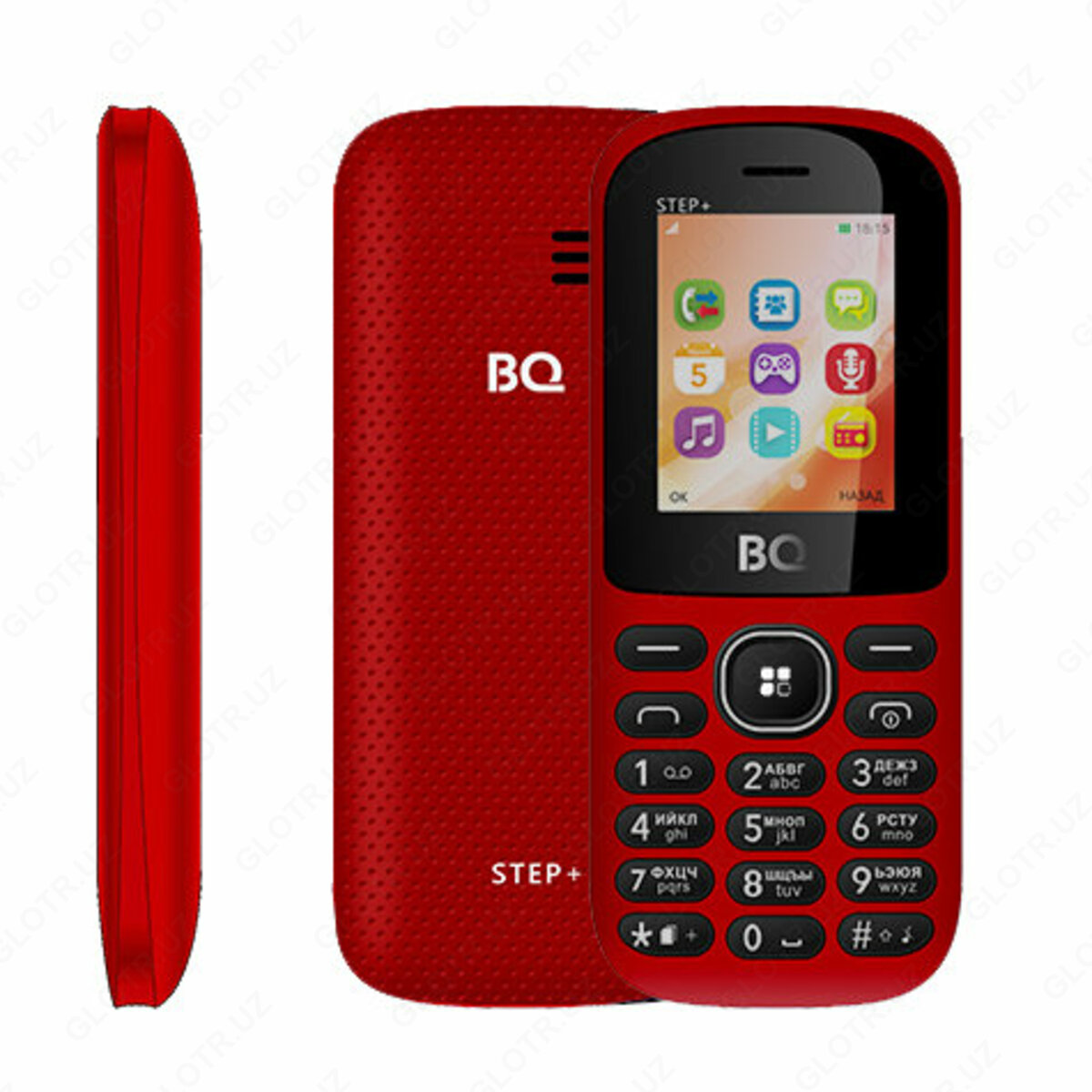 Мобильный телефон BQ-1807 Step + Red, цена 248 000 сум от ЧП 