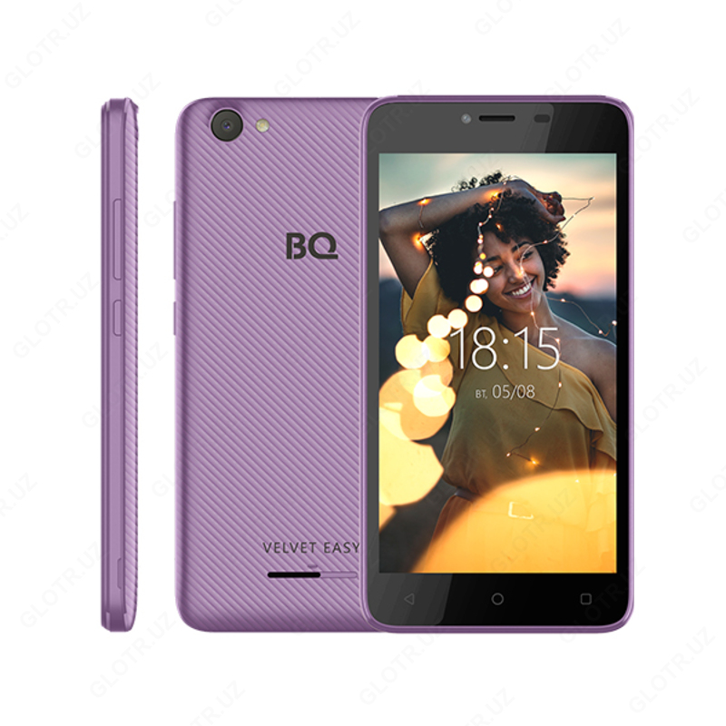 Смартфон BQ 5000G Velvet Easy Purple  Rose Gold  Silver