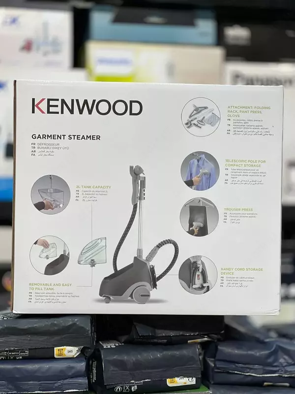  Kenwood bugli kiyim GSP 65.500 Original  1500 Vt  2 l (qora/kulrang) Chakana savdo