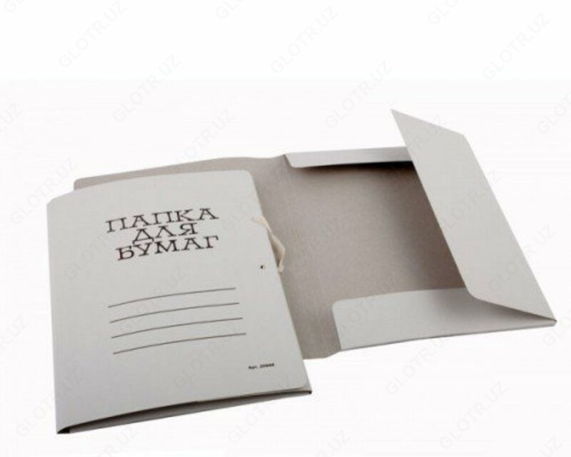 Папка для бумаг на веревке (бумжная)