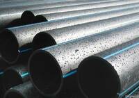 D 100 mm kabel yo'nalishi uchun tekis qora quvur