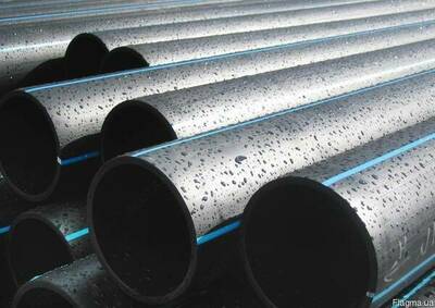 D 100 mm kabel yo'nalishi uchun tekis qora quvur