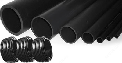 Труба гладкая черная для проводки кабеля d от16 до 300 мм - Цена по запросу