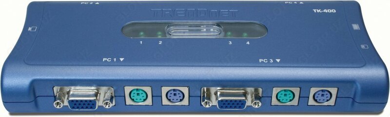 TRENDnet 4-Port PS2 KVM Switch and Cable Kit