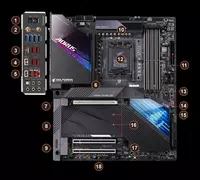 Материнская плата GIGABYTE Z690 AO MAS Мат. плата GIGABYTE Z690 AORUS MASTER (RTL) LGA1700 <Z690> 3xPCI-E+DP 10GbLAN+WiFi SATA RAID E-ATX 4DDR5 Socket LGA1700 ✔Intel Z690 ✔3 слота 16x PCI-E ✔DisplayPo - от {0} сум