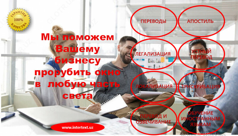 Переводы любых письменных и печатных документов - INTERTEXT