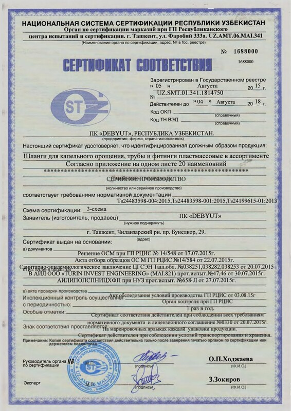 Cертификат соответствия