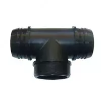 Тройник с внешней резьбой 76 мм (3") для трубы Лейфлет PN8 ( LT17603)