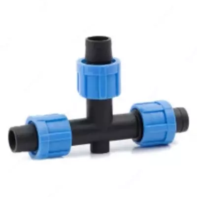 Тройник для капельной ленты с зажимной гайкой 16 мм (FL4) - 1 200 сум / шт.