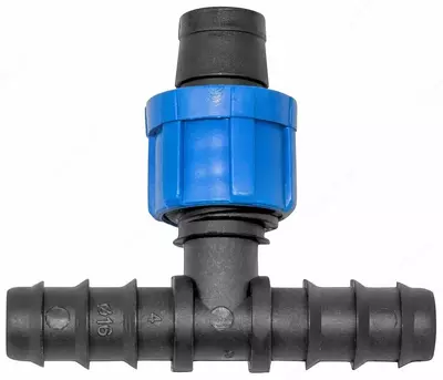 Тройник "ерш" 16 х лента 16 х "ерш" 16 с зажимной гайкой (FL10) - 1 200 сум / шт.